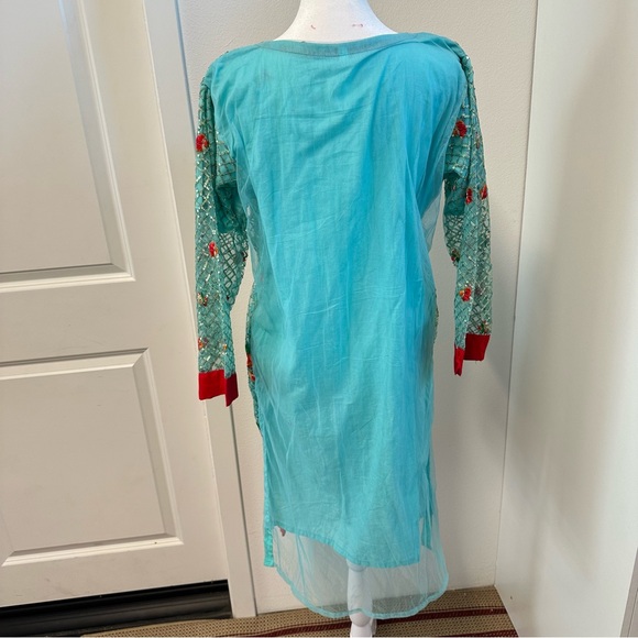 Blue Fancy Kurta - Youth - Picture 4 of 7